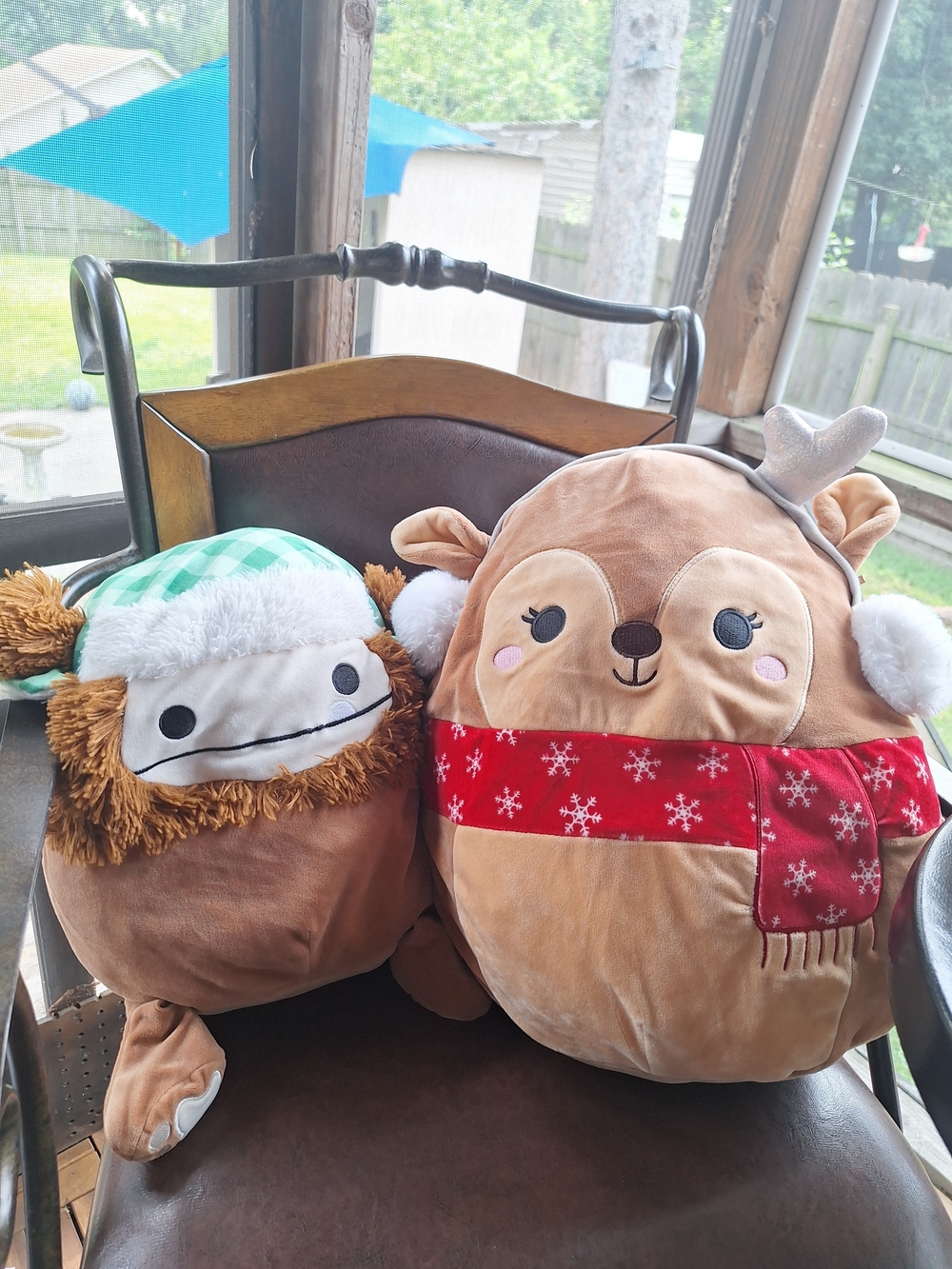 Squishmallows Plush Holiday Deer and Yeti Squishies - Brown, Red, White, Green